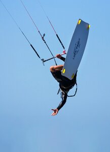Kite-surfing action sport