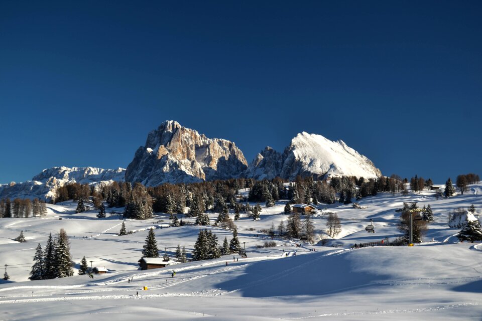 Ice cold alpe di siusi photo