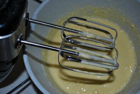 Stainless steel egg mixer photo