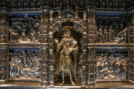 Silver catholic hand labor