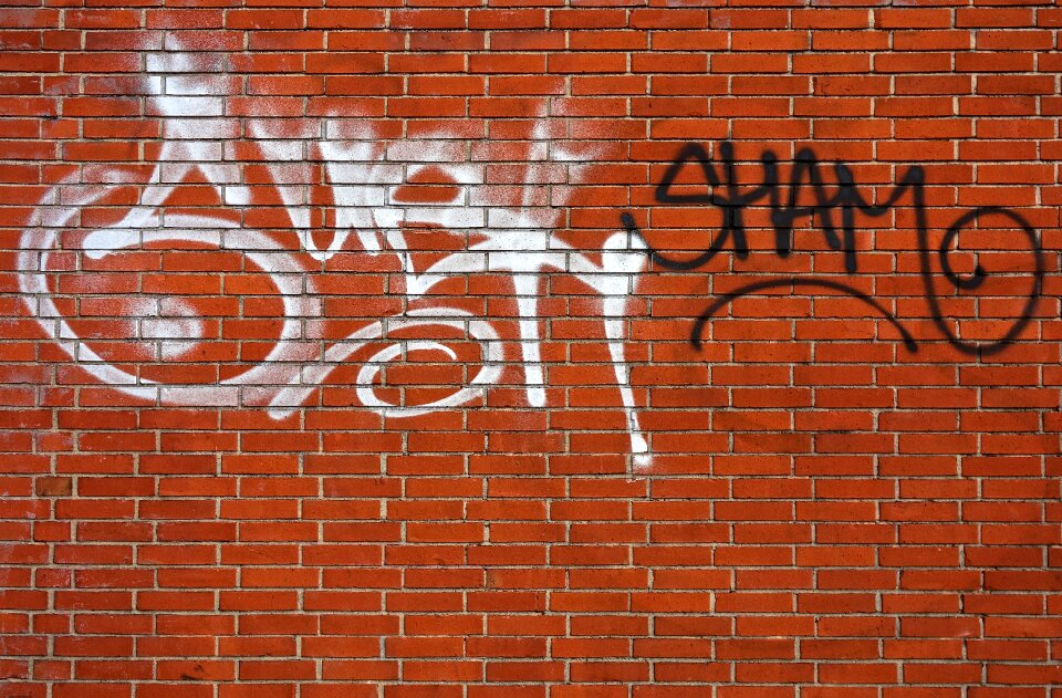 Paint brick wall street