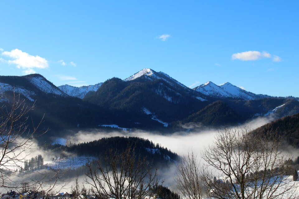 Winter landscape panorama