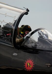 Jet pilot canopy photo