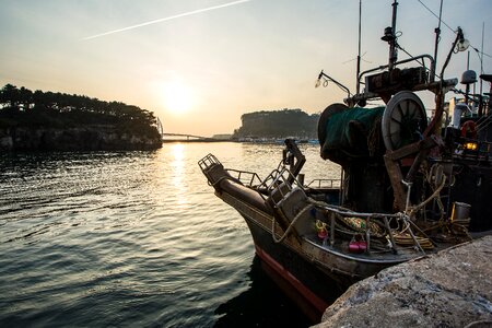 Times fishing sunset photo