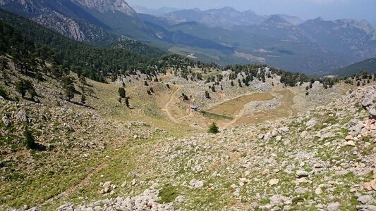 Travel sky mountains