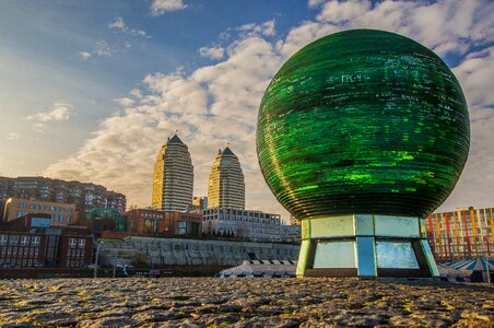 Megalopolis panoramic the urban landscape photo