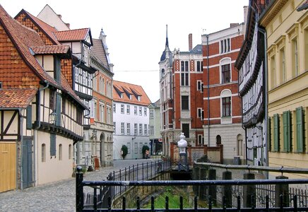 Cobblestones houses architecture photo