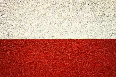 Red and white wall bands dual colors