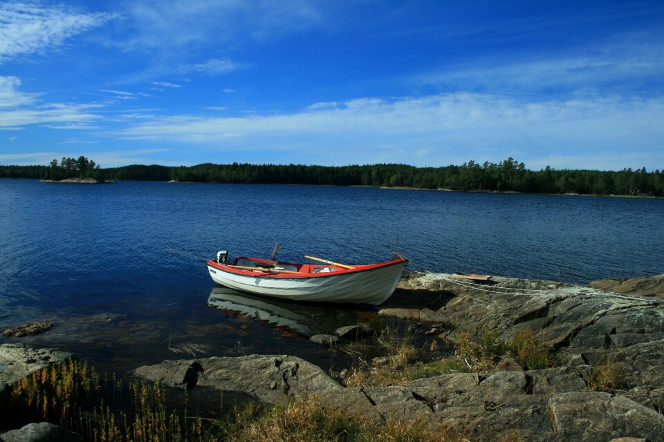 Boat sweden landscape