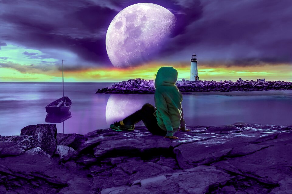 Outdoors dusk landscape