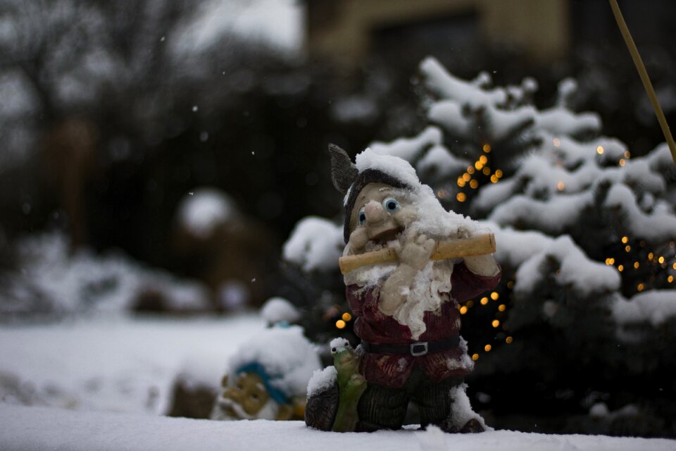 Winter white bokeh