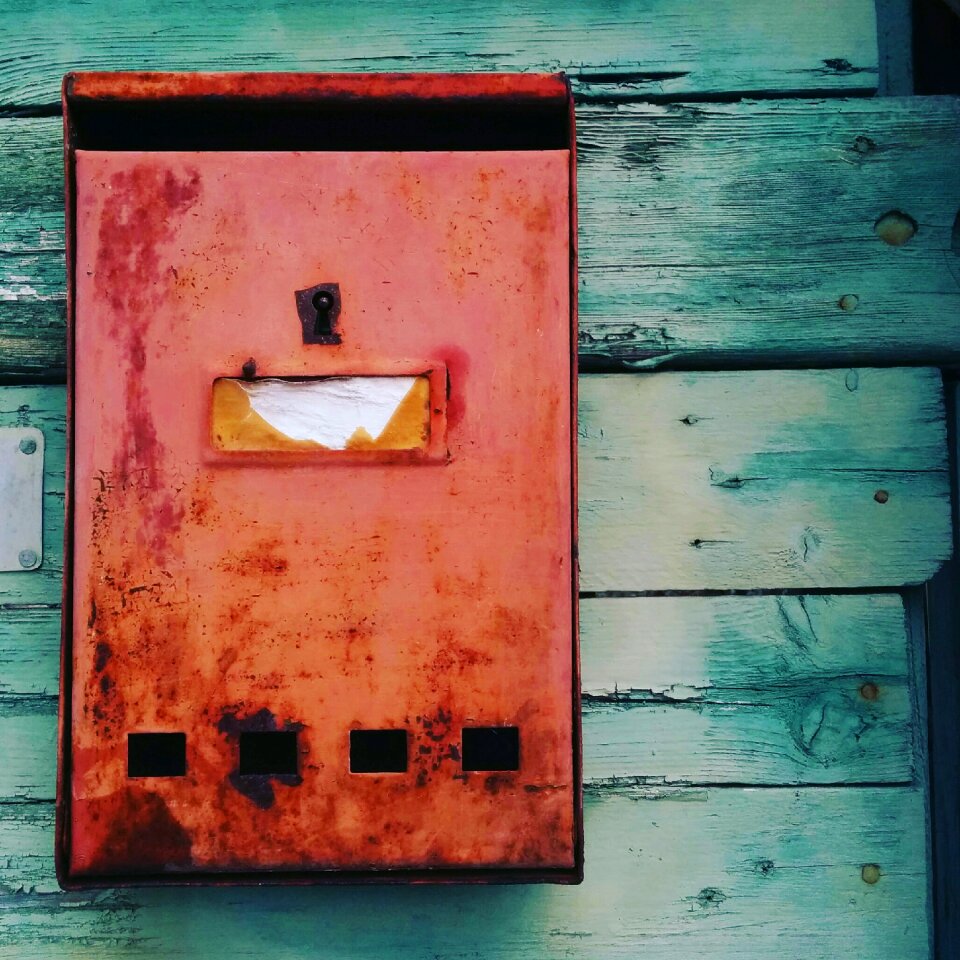 Retro mailbox green