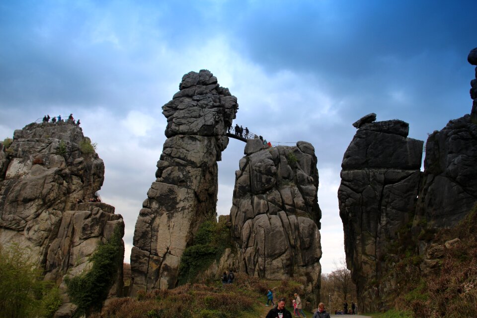 Landscape externsteine teutoburg forest