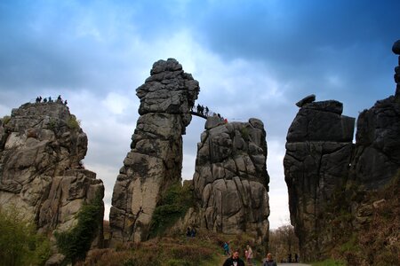 Landscape externsteine teutoburg forest