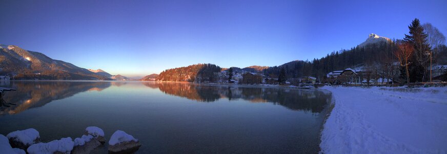 Lake reflection fuschlsee