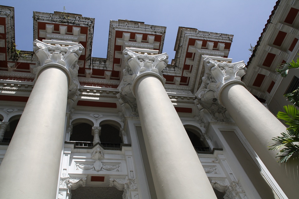 Pillars white architecture