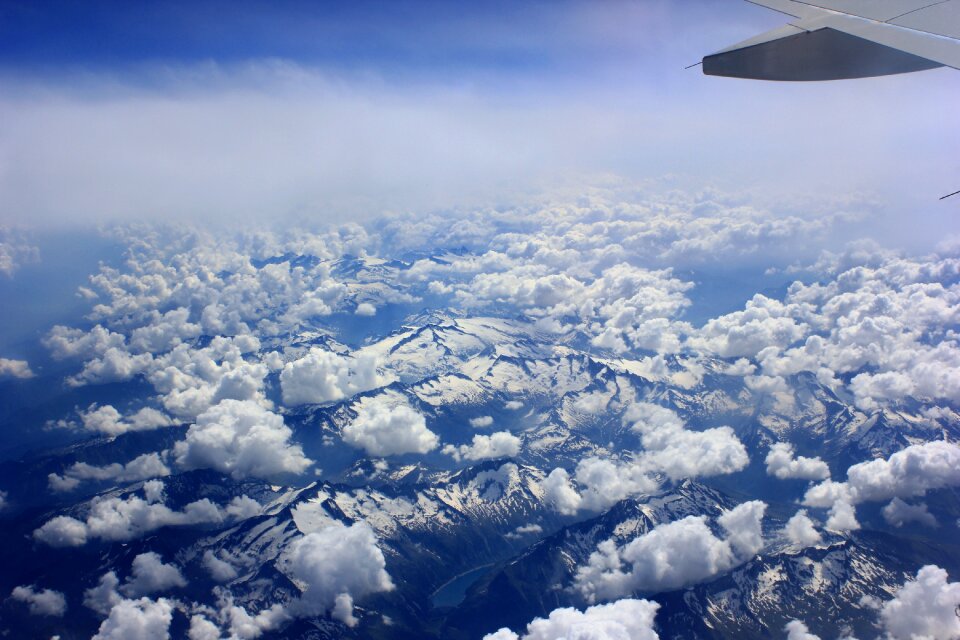 High winter clouds