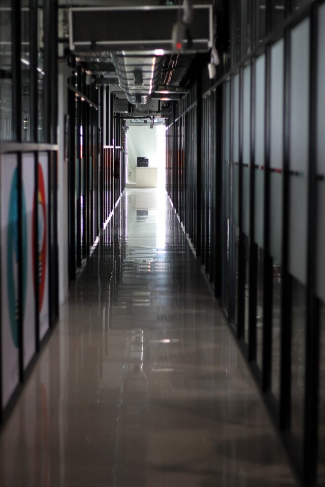 Hallway empty business