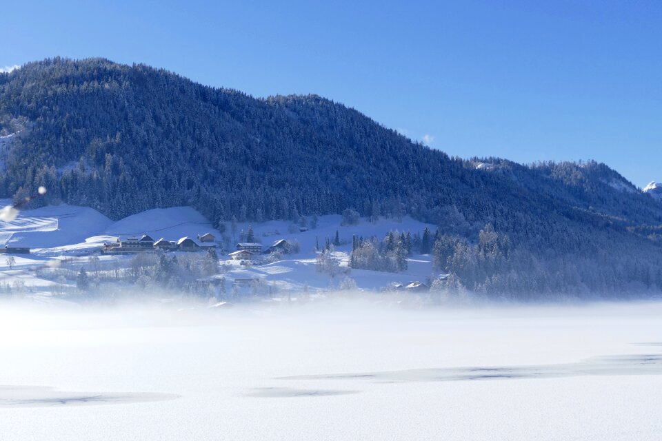 Nature panorama lake weissensee