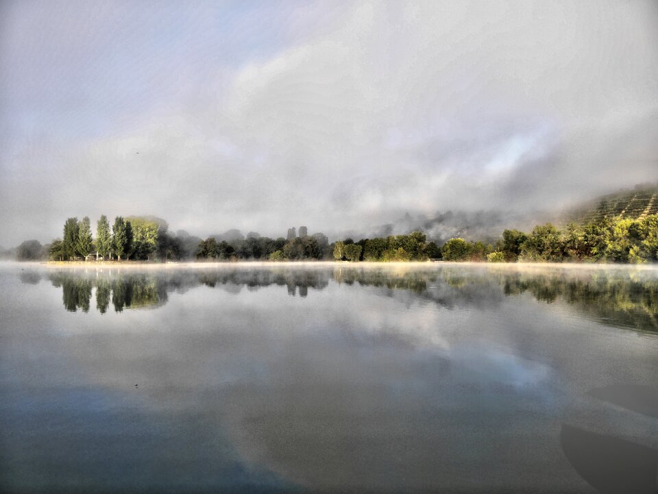 Nature reflection landscape