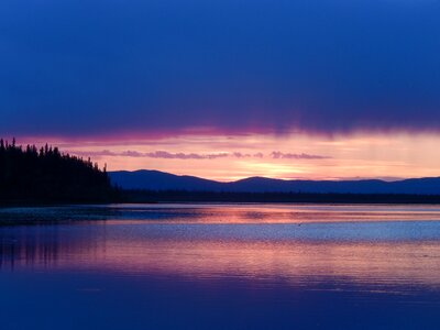 Lake reflection alaska photo