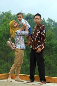 Child mother father