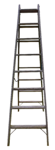 Wooden ladder garden boost
