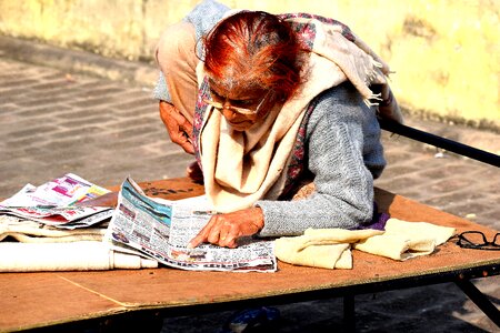 Old female person