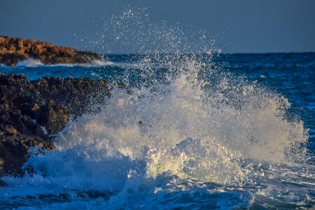 Spray wave splash photo