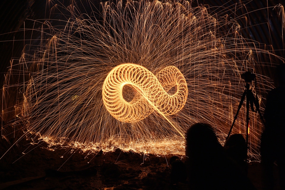 Firespin light effect