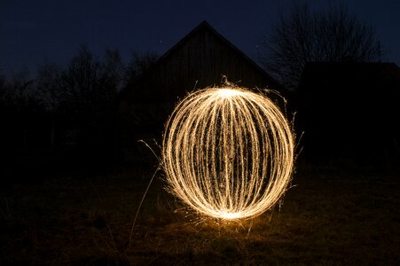 Light sparkler abstract photo
