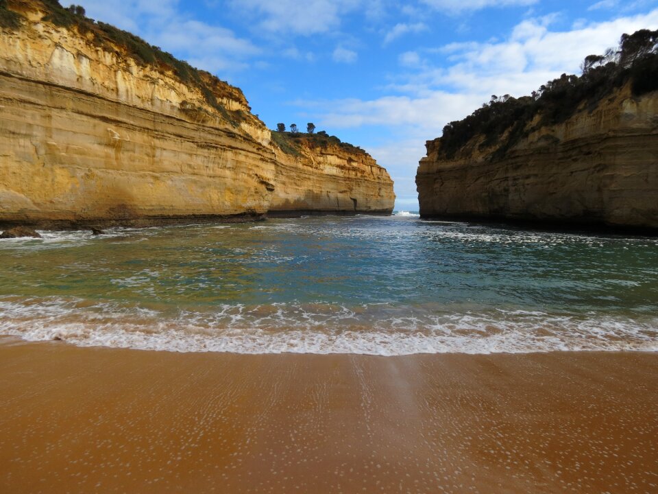 Seashore rock australia photo