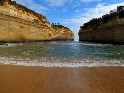 Seashore rock australia photo