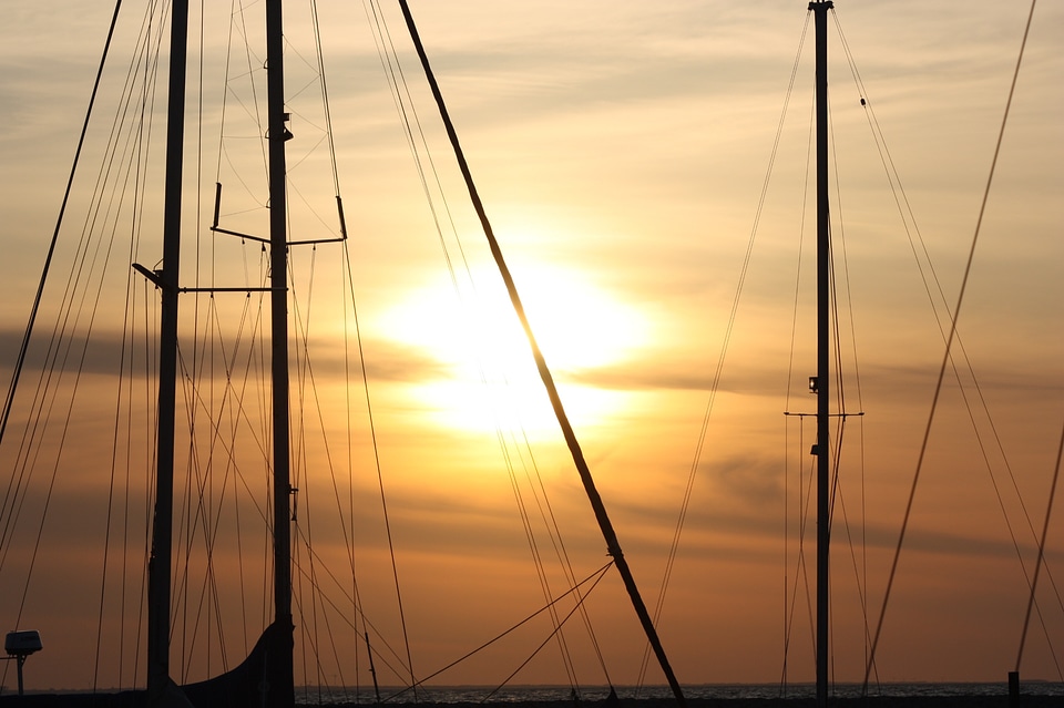 Sunset lubmin setting sun