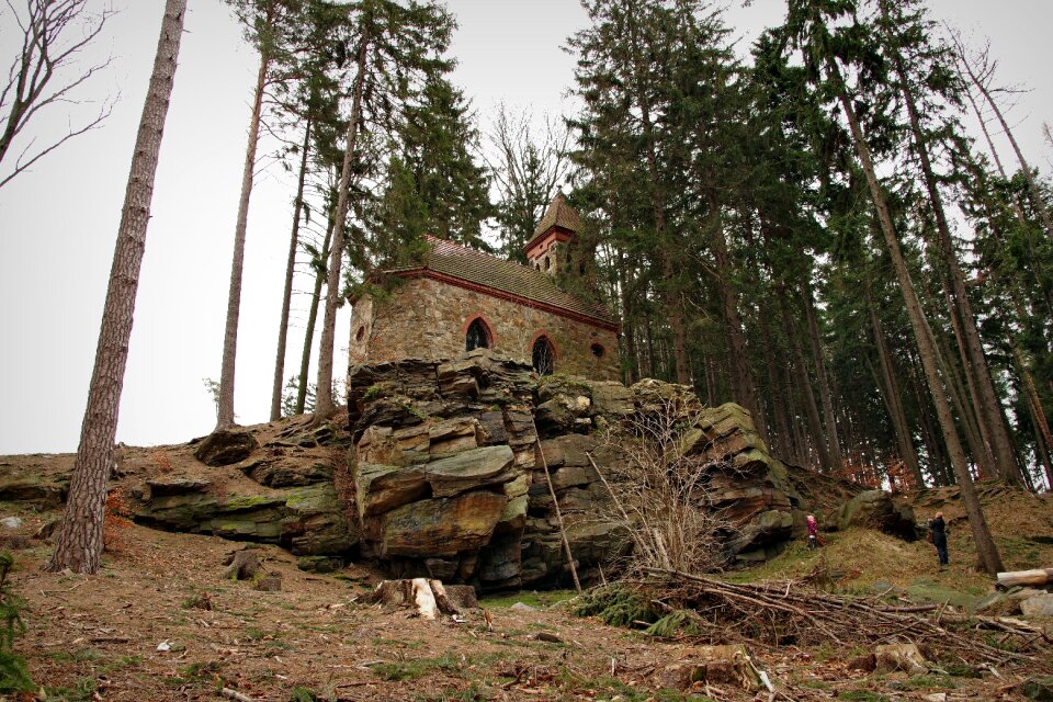 Forest chapel mountain