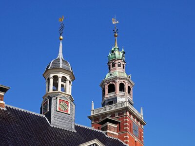 Architecture town hall tower clock tower
