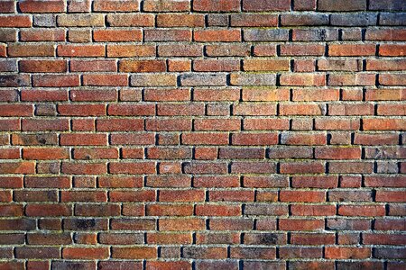 Brickwork red brick wall pattern photo