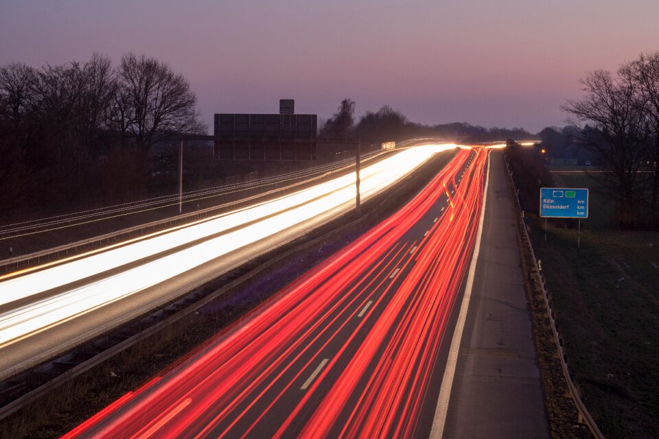 Traffic dusk horizontal