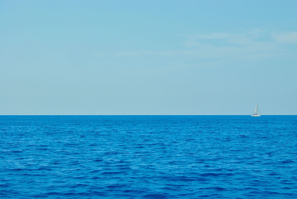 Water landscape blue