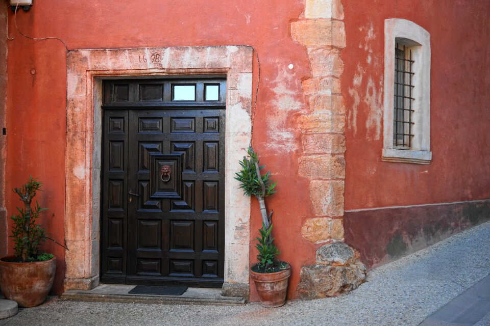 Architecture old house facade