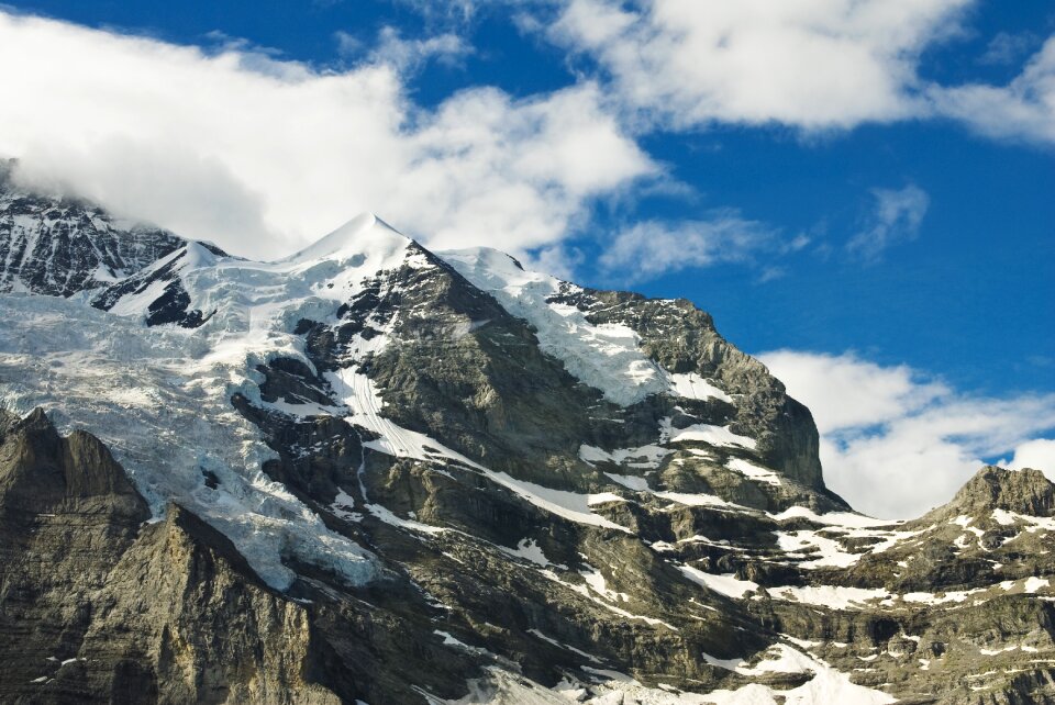 Mountain summit panorama eiger