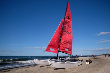 Sky sea sail photo