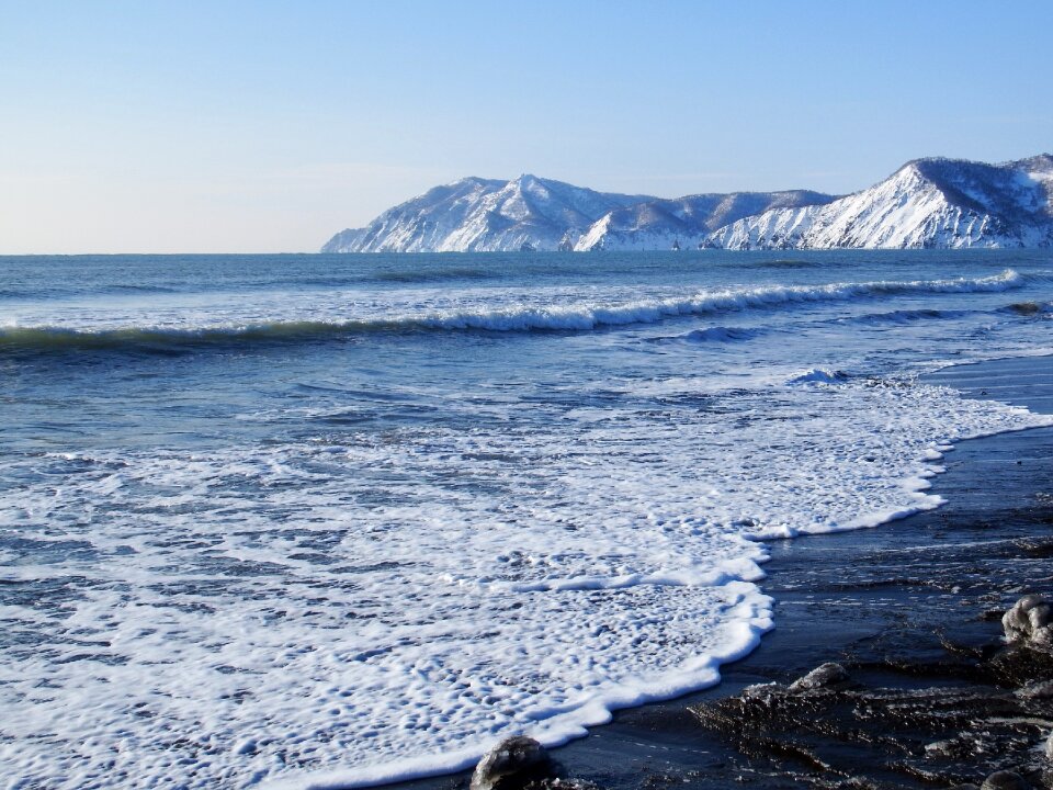 Coast wave foam