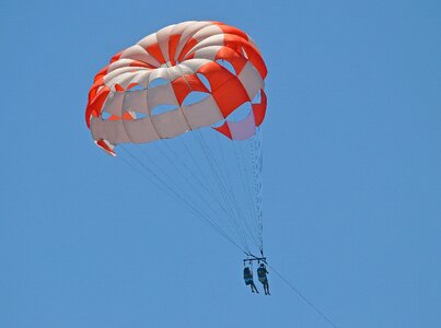 Skydiving freedom blue sky