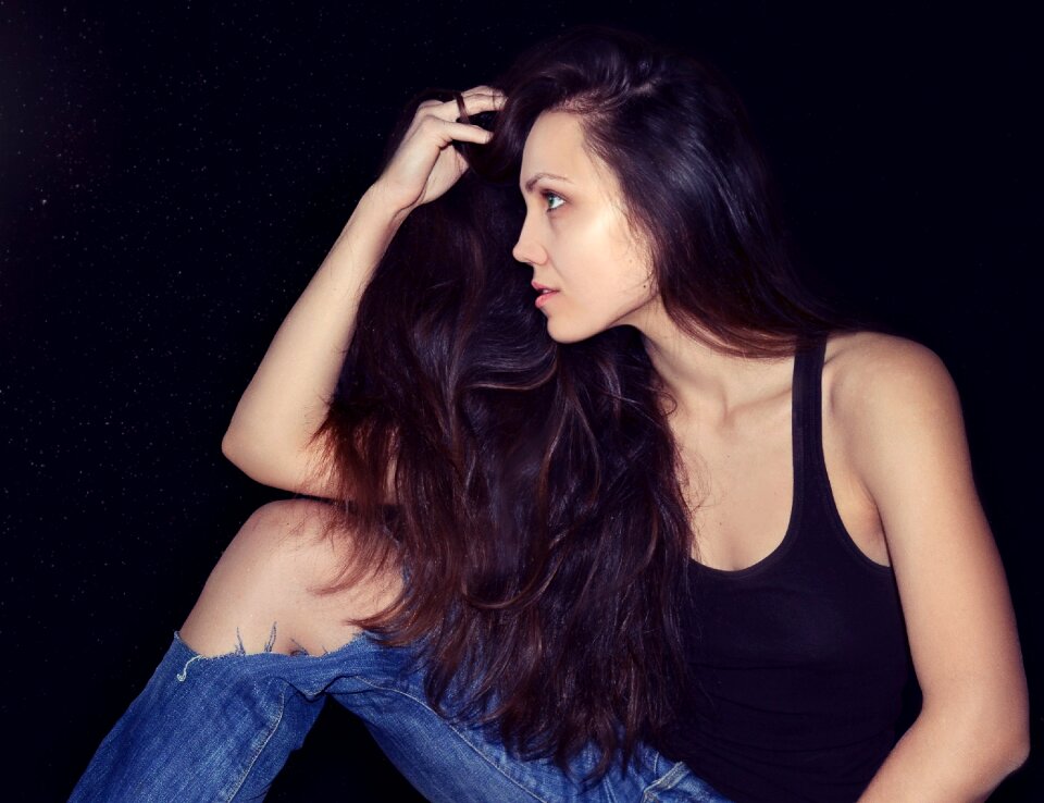 One portrait girl