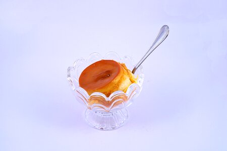Sweet color custard cake