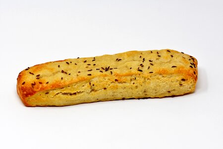 Baguette like caraway crispy photo