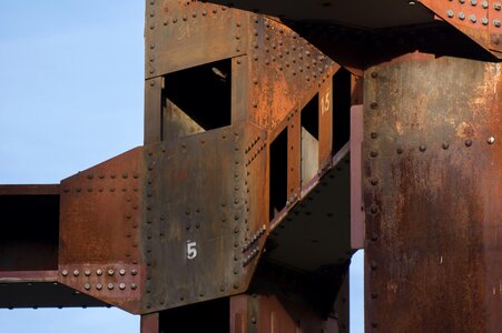 Metal steel structure iron
