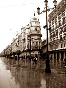 Rain building spain
