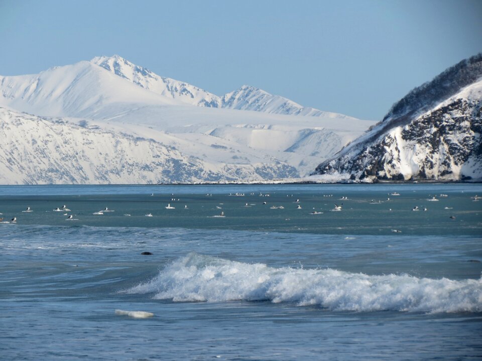 Coast snow winter